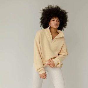 SOLD ✨ james street co moa half zip in butter